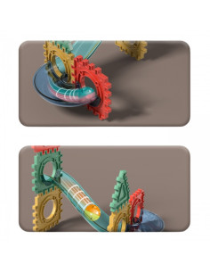 WOOPIE Building Blocks 3D mokomasis kamuoliukų takelio rinkinys 68vnt. 2