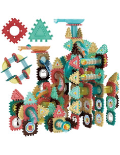 WOOPIE Building Blocks 3D mokomasis kamuoliukų takelio rinkinys 228vnt.