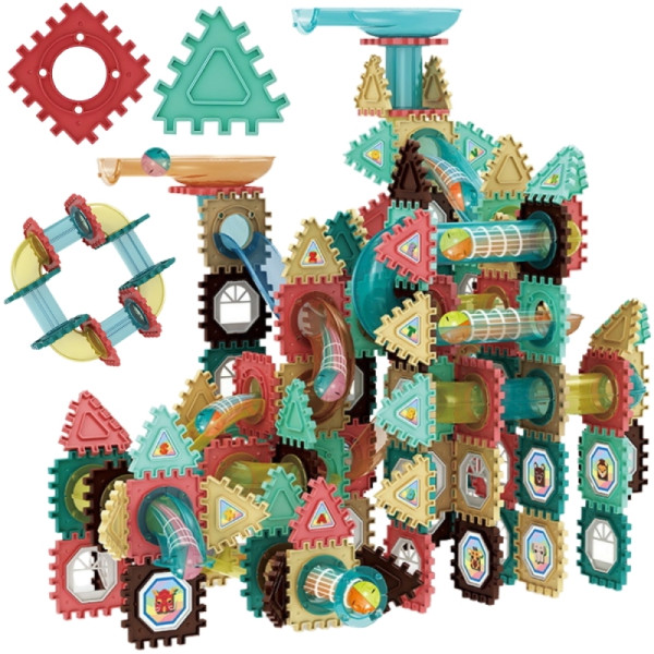 WOOPIE Building Blocks 3D mokomasis kamuoliukų takelio rinkinys 228vnt. WOOPIE Building Blocks 3D mokomasis kamuoliukų takelio rinkinys 228vnt.