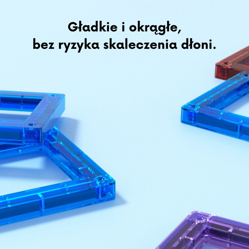 WOOPIE Magnetiniai statybiniai blokai 3D edukacinis rinkinys Mokymasis skaičiuoti 70 vnt.