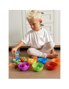 WOOPIE Montessori Edukacinis žaidimas Colour Sorter Sea Land 64 vnt. 2