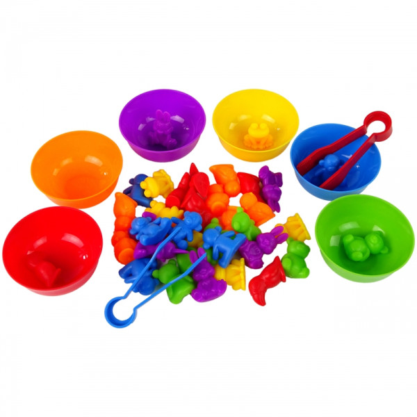 WOOPIE Montessori edukacinis žaidimas Color Sorter Animals 44 vnt. WOOPIE Montessori edukacinis žaidimas Color Sorter Animals 44 vnt.