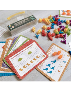 WOOPIE edukacinis rinkinys Learning to Count Montessori Sorter Dinozaurai 95 vnt. 2