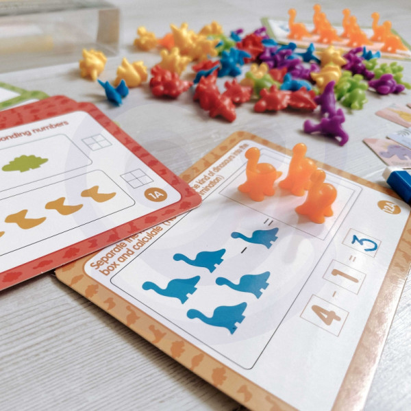 WOOPIE edukacinis rinkinys Learning to Count Montessori Sorter Dinozaurai 95 vnt. WOOPIE edukacinis rinkinys Learning to Count Montessori Sorter Dinozaurai 95 vnt.