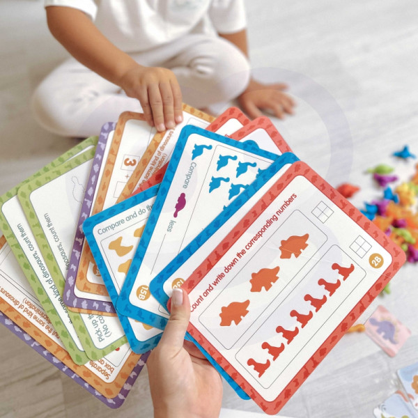 WOOPIE edukacinis rinkinys Learning to Count Montessori Sorter Dinozaurai 95 vnt. WOOPIE edukacinis rinkinys Learning to Count Montessori Sorter Dinozaurai 95 vnt.