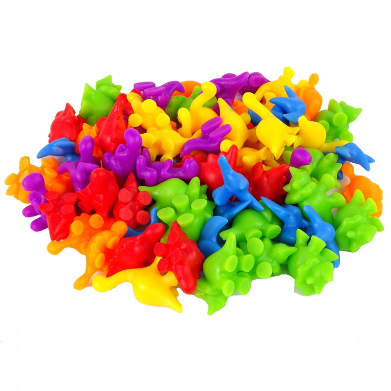 WOOPIE edukacinis rinkinys Learning to Count Montessori Sorter Dinozaurai 95 vnt.