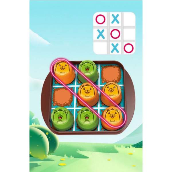 WOOPIE IQ 2in1 Tic-Tac-Toe logikos žaidimas WOOPIE IQ 2in1 Tic-Tac-Toe logikos žaidimas