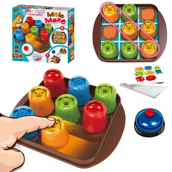 WOOPIE IQ 2in1 Tic-Tac-Toe logikos žaidimas WOOPIE IQ 2in1 Tic-Tac-Toe logikos žaidimas