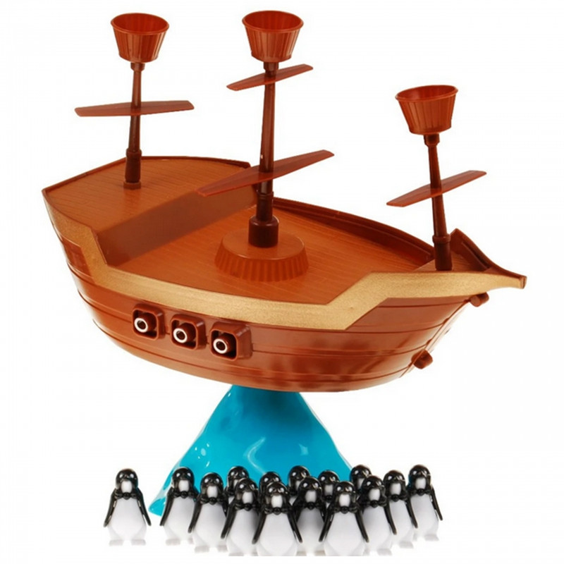 WOOPIE arkadinis žaidimas piratų pingvinas laivas