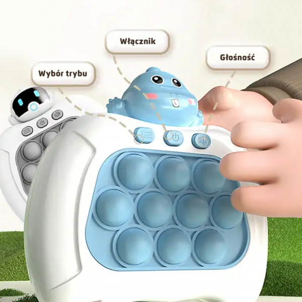 WOOPIE žaidimas POP IT elektrinis antistresinis arkadinis dinozauras mėlynas WOOPIE žaidimas POP IT elektrinis antistresinis arkadinis dinozauras mėlynas
