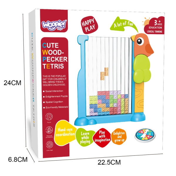 WOOPIE Образовательная игра Тетрис Цветные блоки
