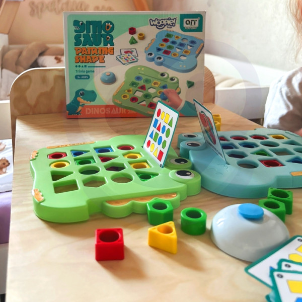 WOOPIE Montessori dinozaurų dėlionė rungtynės formos arkadinis žaidimas
