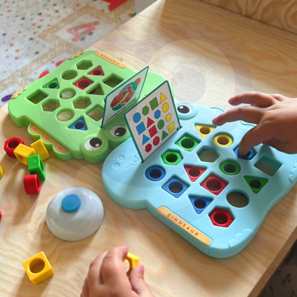 WOOPIE Montessori dinozaurų dėlionė rungtynės formos arkadinis žaidimas