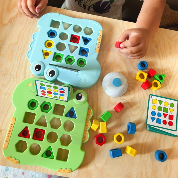 WOOPIE Montessori dinozaurų dėlionė rungtynės formos arkadinis žaidimas