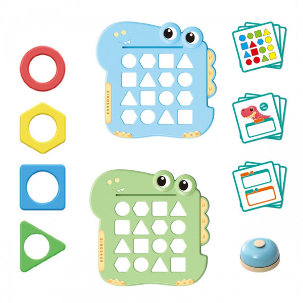 WOOPIE Montessori dinozaurų dėlionė rungtynės formos arkadinis žaidimas