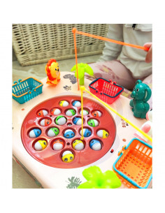 Интерактивный игровой стол WOOPIE Fishing Arcade, розовый 2