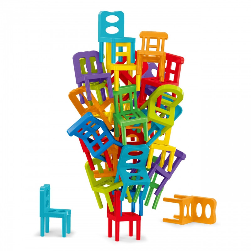 WOOPIE Arcade Puzzle Blocks balansavimo kėdės 36 vnt.