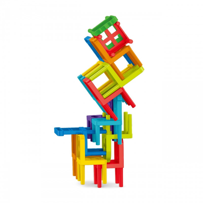 WOOPIE Arcade Puzzle Blocks balansavimo kėdės 36 vnt.