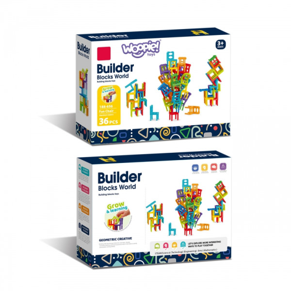 WOOPIE Аркадная игра-головоломка Балансирующие стулья 36 шт.