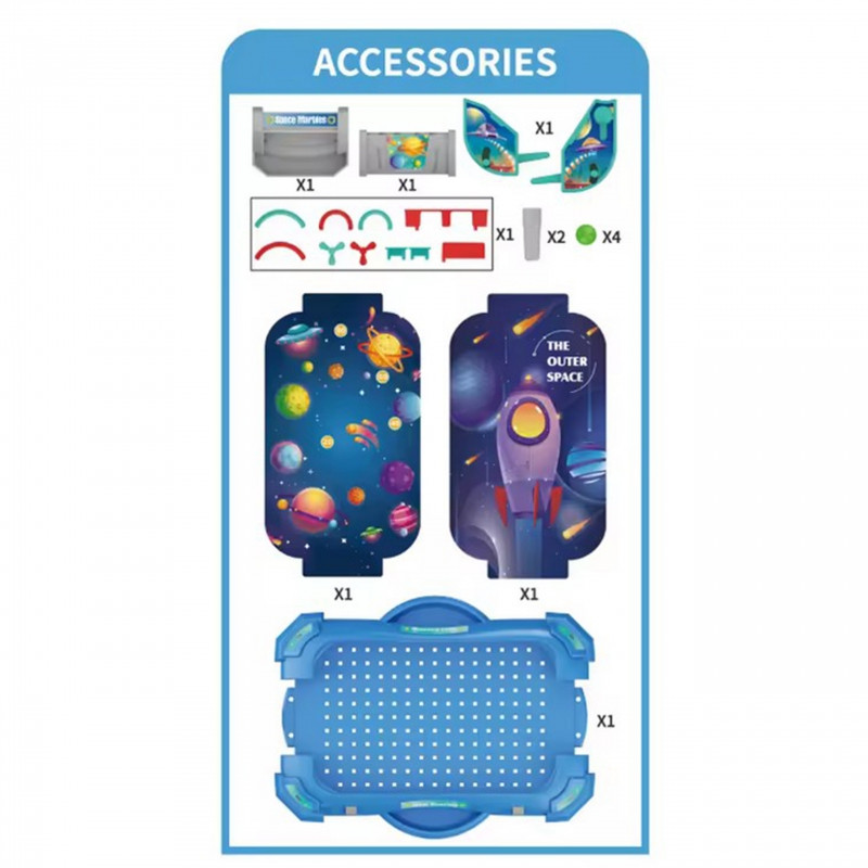 WOOPIE Arcade Flipper žaidimas "Space Gameplay" 2in1