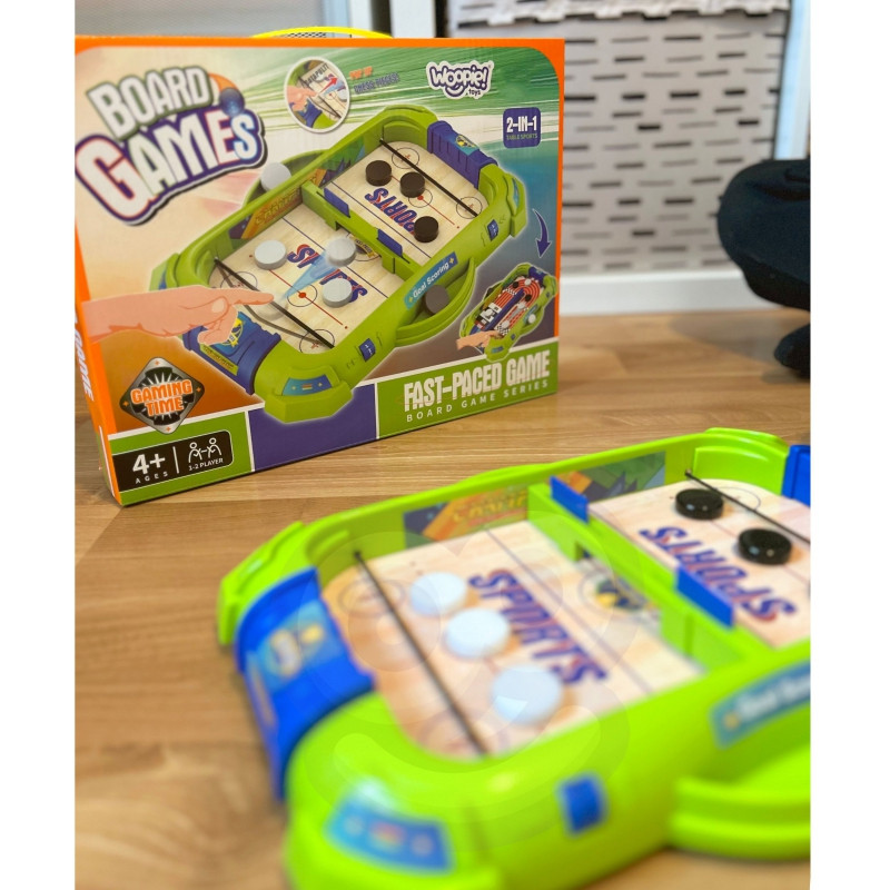 WOOPIE 2-в-1 Мини-хоккей Гоночная Аркадная Игра