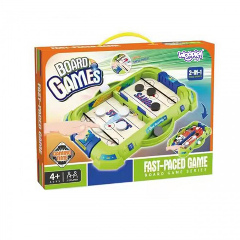 WOOPIE 2-в-1 Мини-хоккей Гоночная Аркадная Игра