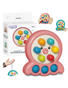 WOOPIE arkadinis žaidimas Mole Sticking String Octopus Pink 2in1
