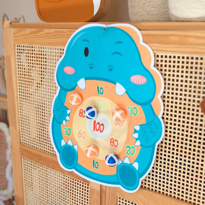 WOOPIE smiginio žaidimas pistoletas dinozaurų kamuoliukai Velcro tikslas šaudymo taškai