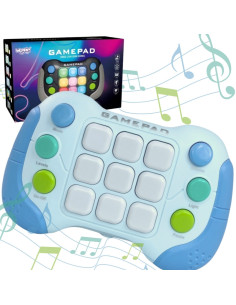 WOOPIE elektroninis arkadinis žaidimas "Pop-It Fidget" žaislinis žaidimų pultas mėlynas