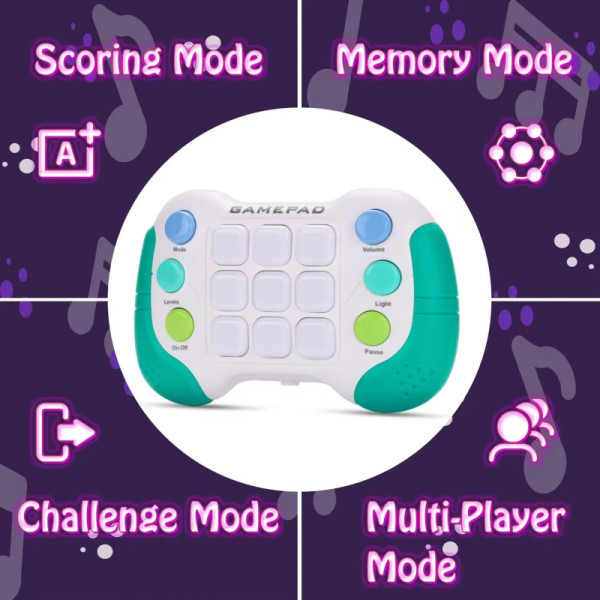 WOOPIE Elektroniczna Gra Zręcznościowa Pop-It Fidget Toy Gamepad Niebieski