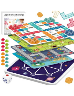 WOOPIE Logic stalo žaidimų rinkinys 10in1