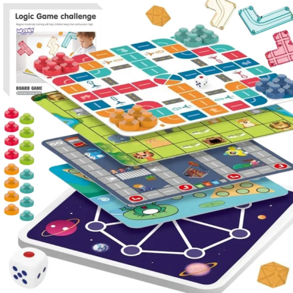 WOOPIE Logic stalo žaidimų rinkinys 10in1 WOOPIE Logic stalo žaidimų rinkinys 10in1