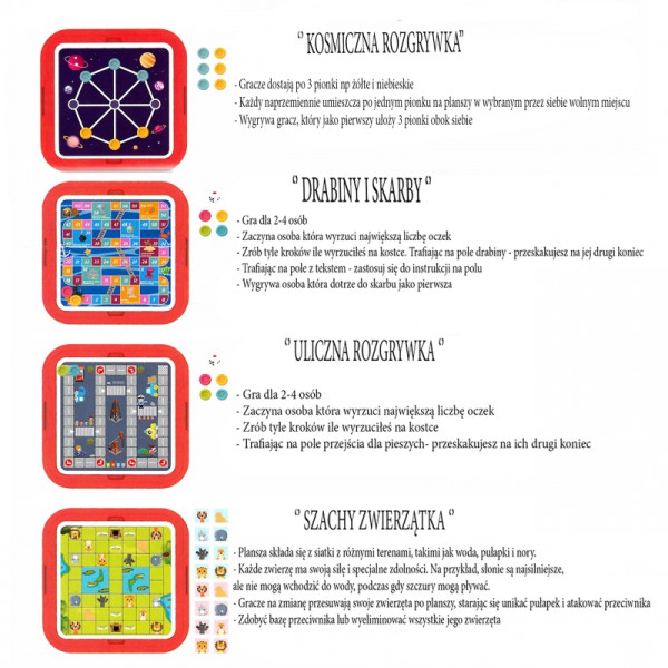 WOOPIE Logic stalo žaidimų rinkinys 10in1 WOOPIE Logic stalo žaidimų rinkinys 10in1