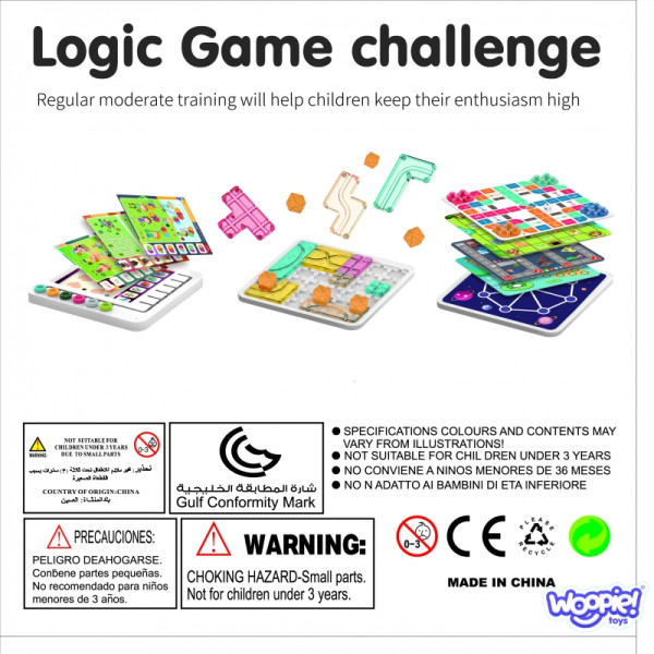 WOOPIE Logic stalo žaidimų rinkinys 10in1 WOOPIE Logic stalo žaidimų rinkinys 10in1