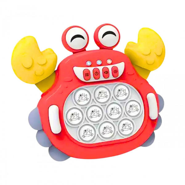 WOOPIE Gra POP IT Elektroniczna Antystresowa Zręcznościowa Krab Czerwony WOOPIE Gra POP IT Elektroniczna Antystresowa Zręcznościowa Krab Czerwony