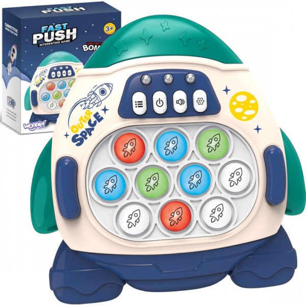 WOOPIE POP IT žaidimas Elektroninis streso mažinimas Arcade Rocket mėlyna WOOPIE POP IT žaidimas Elektroninis streso mažinimas Arcade Rocket mėlyna