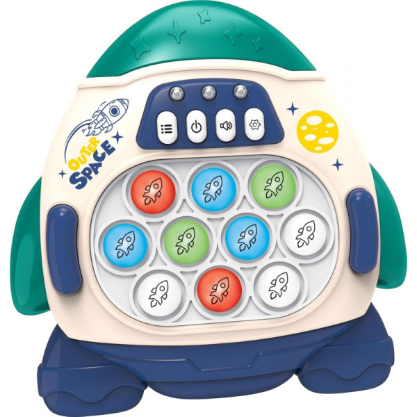 WOOPIE POP IT žaidimas Elektroninis streso mažinimas Arcade Rocket mėlyna WOOPIE POP IT žaidimas Elektroninis streso mažinimas Arcade Rocket mėlyna