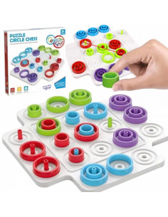 WOOPIE IQ Brain Training Strategy Logic Game Wheel and Cross 36 el.