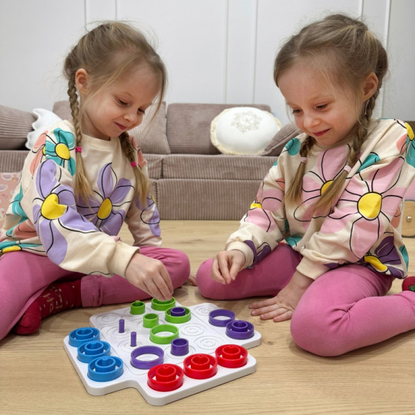 WOOPIE IQ Brain Training Strategy Logic Game Wheel and Cross 36 el.