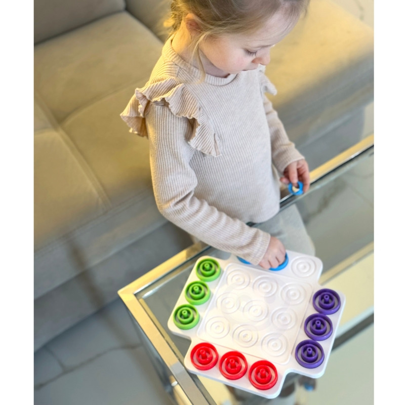 WOOPIE IQ Brain Training Strategy Logic Game Wheel and Cross 36 el.