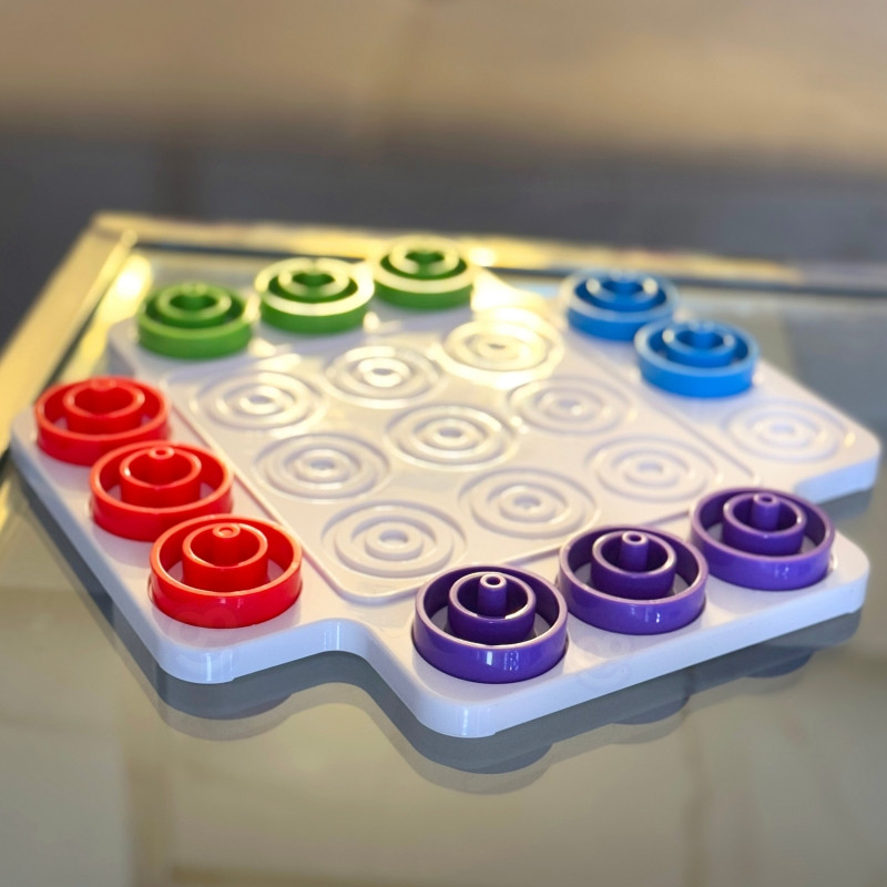 WOOPIE IQ Brain Training Strategy Logic Game Wheel and Cross 36 el.