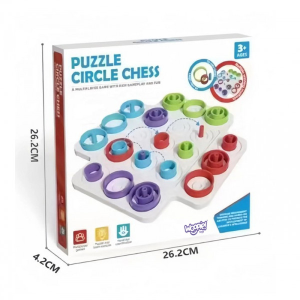 WOOPIE IQ Brain Training Strategy Logic Game Wheel and Cross 36 el.