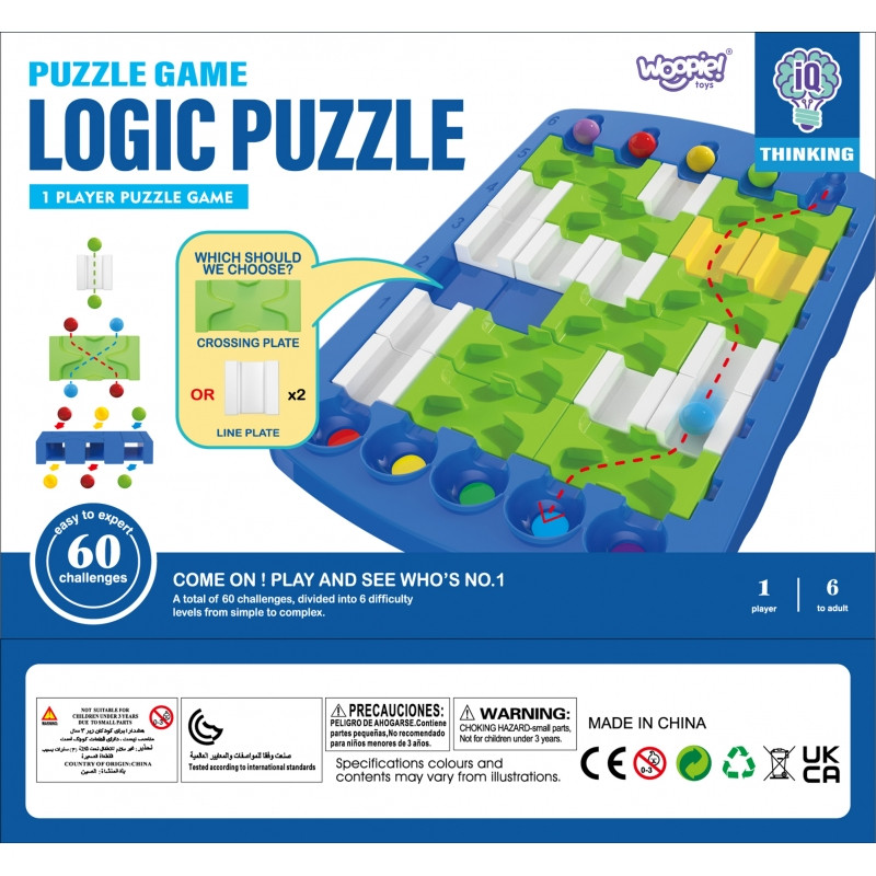 WOOPIE IQ Logic Žaidimo Strategija Smegenų treniruotės "Logikos labirintas"