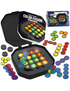 Игра-головоломка WOOPIE IQ «Составь узор». Тренировка мозга. Учимся смешивать цвета.