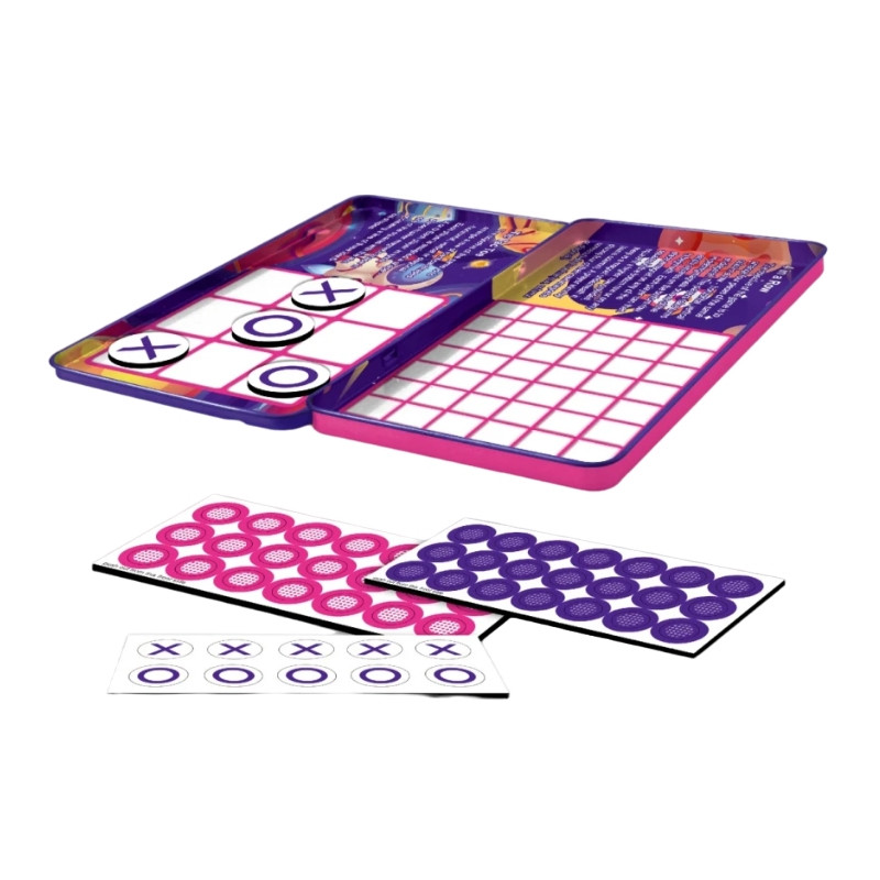 WOOPIE IQ magnetinis strateginis žaidimas 2in1 Tic-Tac-Toe + 4-in-line žaidimas MINI