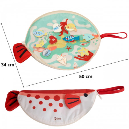 CLASSIC WORLD Edukacinis magnetinės žvejybos žaidimas su skaičiavimo mokymosi kortelėmis, 35 vnt.