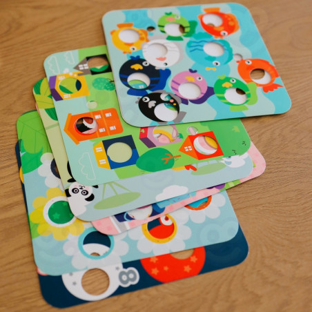 TOOKY TOY 2-в-1 Деревянная развивающая игра для детей «Тяни жуков»