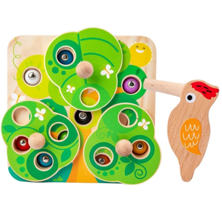 TOOKY TOY 2-в-1 Деревянная развивающая игра для детей «Тяни жуков»