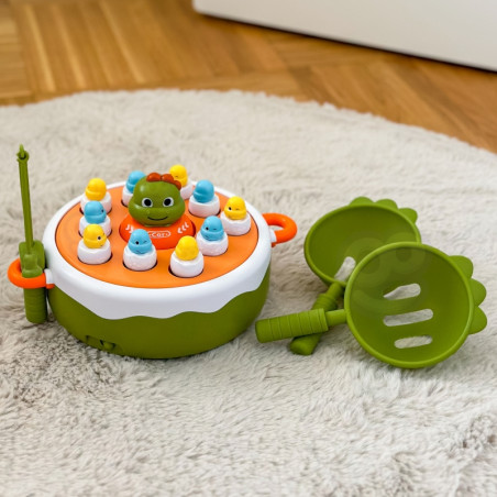 WOOPIE arkadinis žaidimas dinozaurų žvejyba 4in1 katapulta WOOPIE arkadinis žaidimas dinozaurų žvejyba 4in1 katapulta