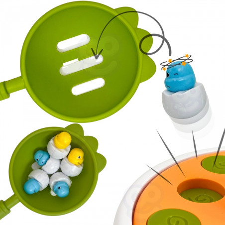 WOOPIE arkadinis žaidimas dinozaurų žvejyba 4in1 katapulta WOOPIE arkadinis žaidimas dinozaurų žvejyba 4in1 katapulta